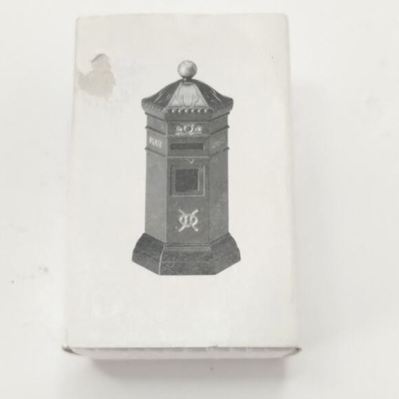 Department 56 English Christmas Red Post Mail Box Heritage Village Collection - Picture 2 of 10